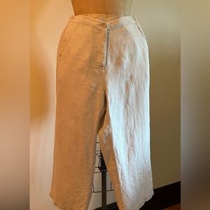 LLBean Linen Cropped Pants
